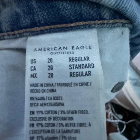 American Eagle Outfitters Relaxed Distressed Jeans - Light Blue - Picture 5 of 5